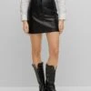 Hugo Lusila - Jupe En Cuir - Black One