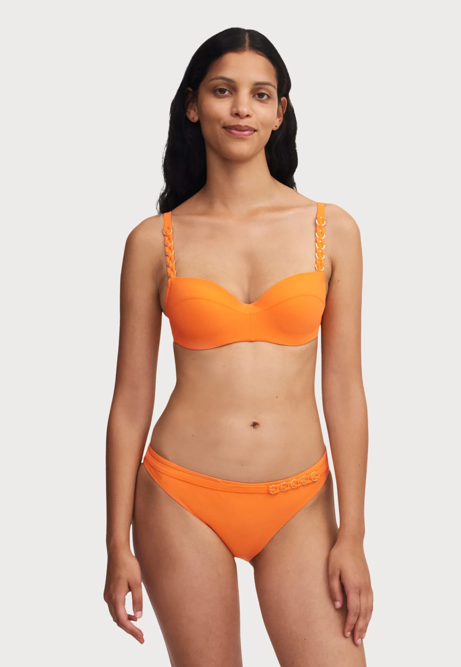 Chantelle Emblem Half Cup Memory Bra - Haut De Bikini - Orange 4 Chantelle Emblem Half Cup Memory Bra - Haut De Bikini - Orange – Image 2