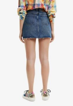 Desigual Denim Criss-Cross Waist - Minijupe - Blue -Stradivarius Soldes 509295038cd741039bb7bd44f6282e41