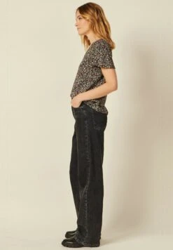 Umweltfreundliches - T-Shirt Imprimé - Noir -Stradivarius Soldes 51623b74b6d740859aef79e0fa6c53cd