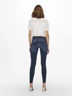 ONLY Onlblush Life Mid - Jeans Skinny - Dark Blue Denim 11 ONLY Onlblush Life Mid - Jeans Skinny - Dark Blue Denim -Stradivarius Soldes 51e3a781896c47b0b272cd24ba1eaa31