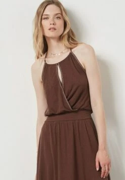 ETAM Ayda - Robe De Jour - Marron -Stradivarius Soldes 520bc8c1bb434c2990d7fd67357ab536