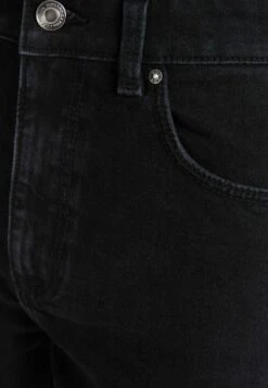 BERSHKA Comfort Straight With Side Slit - Jean Bootcut - Black -Stradivarius Soldes 52e18e2044554927b094ca314dec1abf