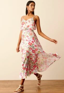 Next Standard - Robe De Jour - White Floral -Stradivarius Soldes 53fb524677ab438bb8ad89551dfd8f4e