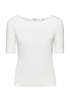 ESPRIT Pointelle - T-Shirt Basique - Off White -Stradivarius Soldes 541b7a00b4b64b1a9c5774eb1ce6f04d