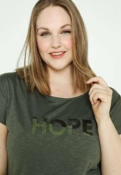 Hope - T-Shirt Imprimé - Khaki 17 Hope - T-Shirt Imprimé - Khaki -Stradivarius Soldes 55371110ffa34edfbd41f220feb380da