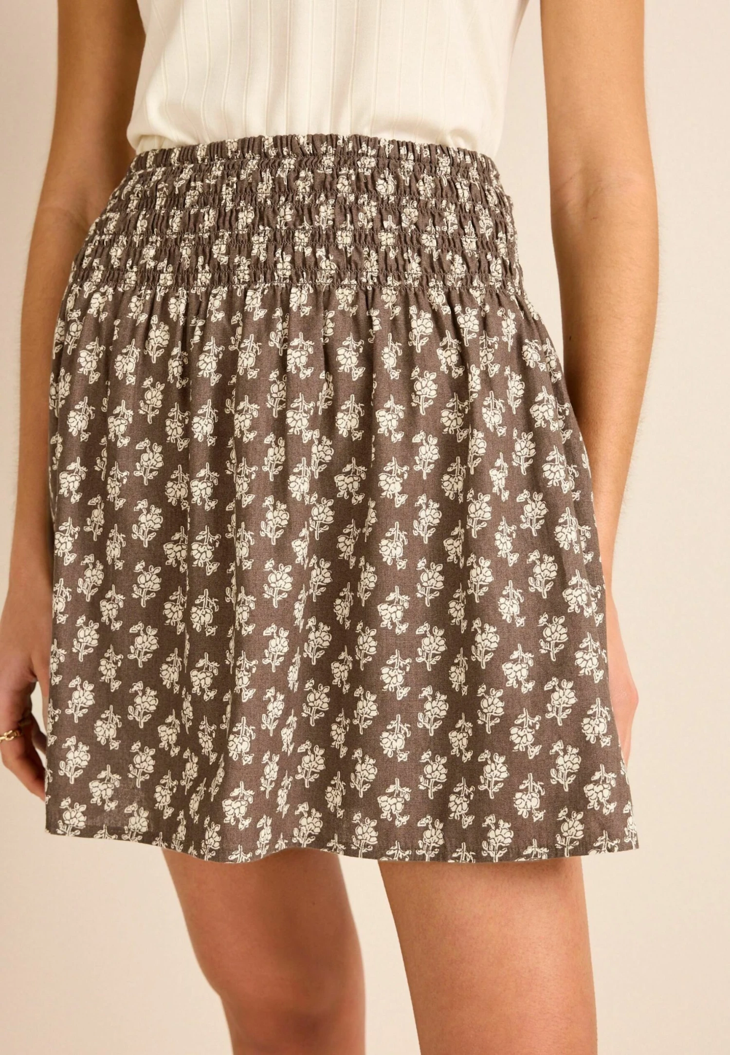 Next Mix Standard - Jupe Trapèze - Brown Floral 3 Next Mix Standard - Jupe Trapèze - Brown Floral