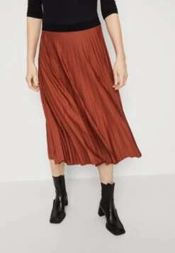 ESPRIT Plissee Skirt - Jupe Plissée - Rust Brown -Stradivarius Soldes 58eb69fb287b453f833bedd86d78c4b1