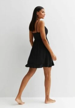 New Look Crochet Frill Mini - Accessoire De Plage - Black -Stradivarius Soldes 59539f67955448f6b6a96811a7aef930