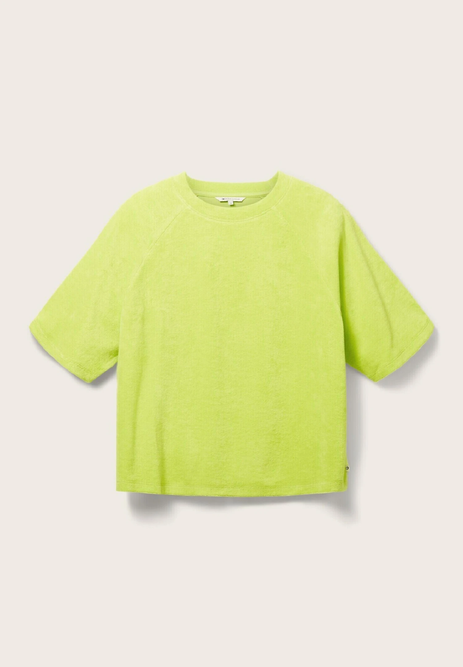 TOM TAILOR Denim Aus Frottee - T-Shirt Basique - Neon Lime 8 TOM TAILOR Denim Aus Frottee - T-Shirt Basique - Neon Lime – Image 6