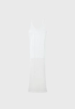 Stradivarius Strappy - Robe Longue - White -Stradivarius Soldes 60ddff1820f441eb89e6d104606e6fa6