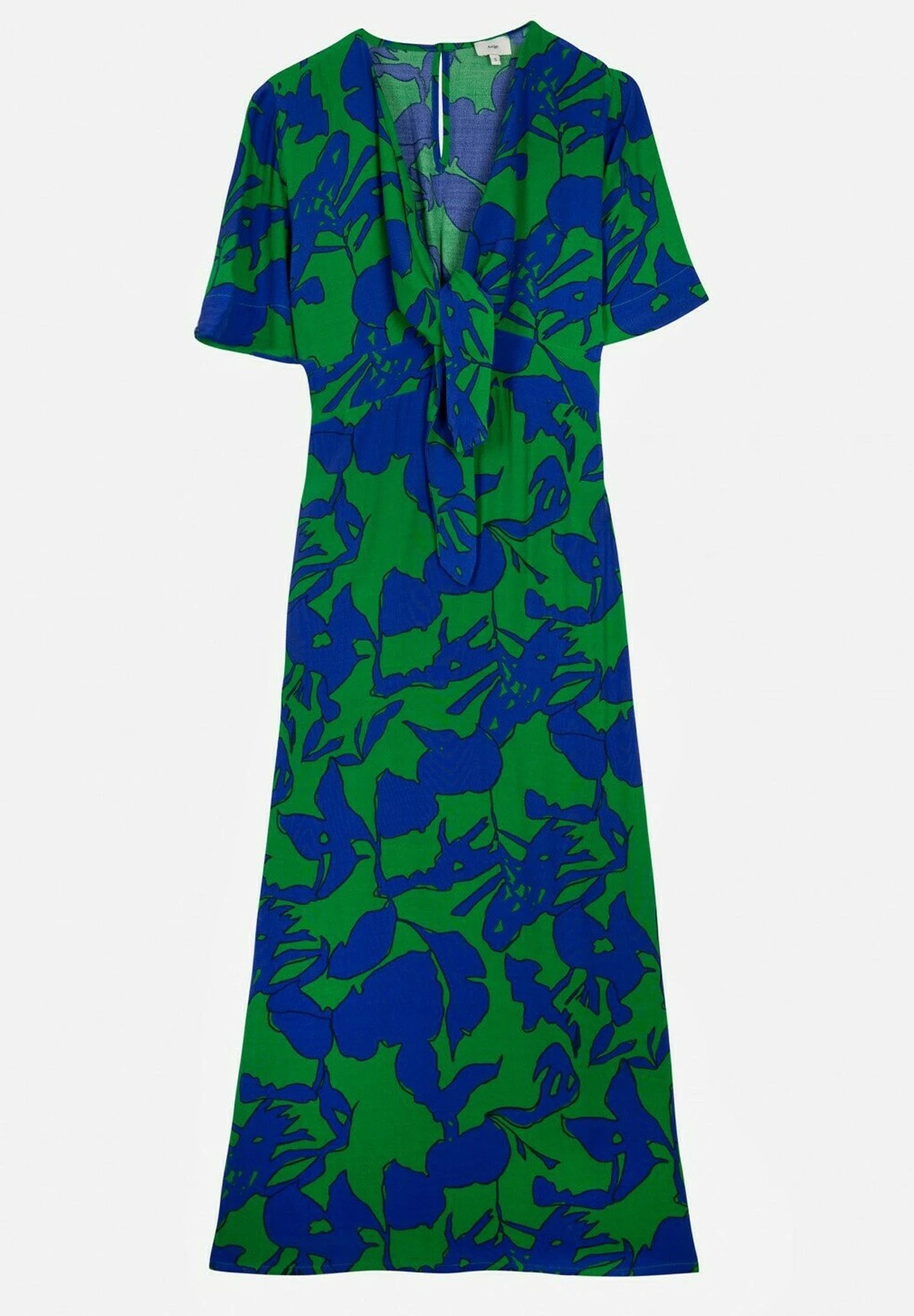 Moritz Printed With Tie - Robe De Jour - Green 8 Moritz Printed With Tie - Robe De Jour - Green – Image 6