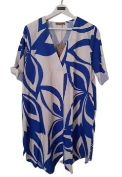 Poches - Robe De Jour - White/Blue