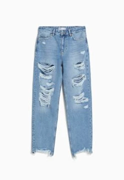 BERSHKA Jean Boyfriend - Lightblue Denim 11 BERSHKA Jean Boyfriend - Lightblue Denim -Stradivarius Soldes 63a40526684d42348cd149799fe32c2a