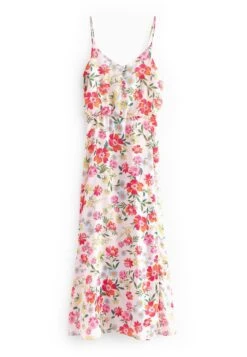 Next Standard - Robe De Jour - White Floral -Stradivarius Soldes 63e9df1577464a5fb09d87b7b6771a0e