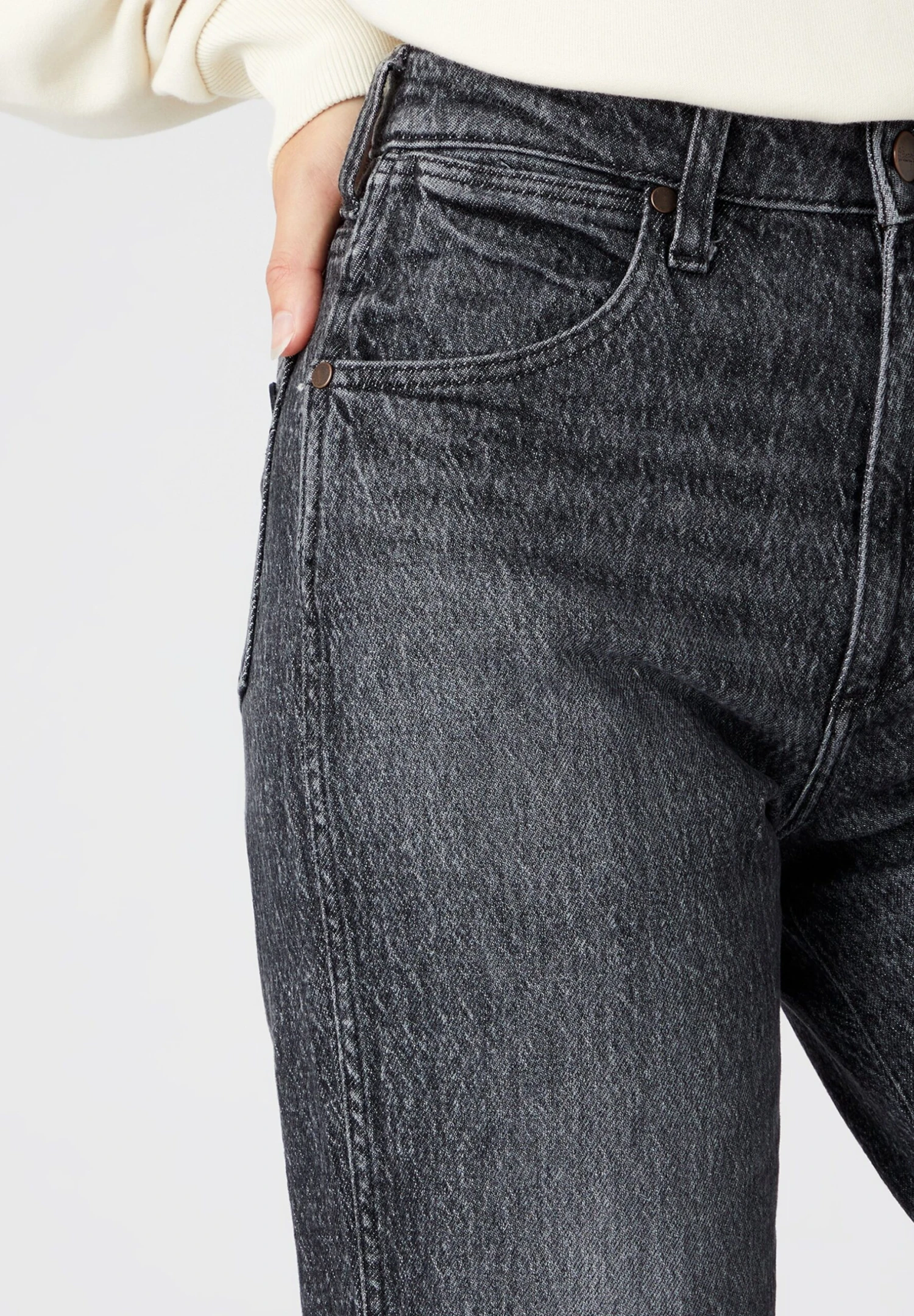 Wrangler Wild West - Jean Droit - Granite 6 Wrangler Wild West - Jean Droit - Granite – Image 4