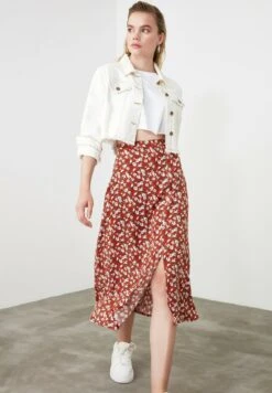 Trendyol Jupe Trapèze - Orange