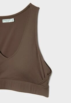 Stradivarius V-Neck - Débardeur - Brown -Stradivarius Soldes 656e5fcde8ff4a34ae5084bccf6aae79