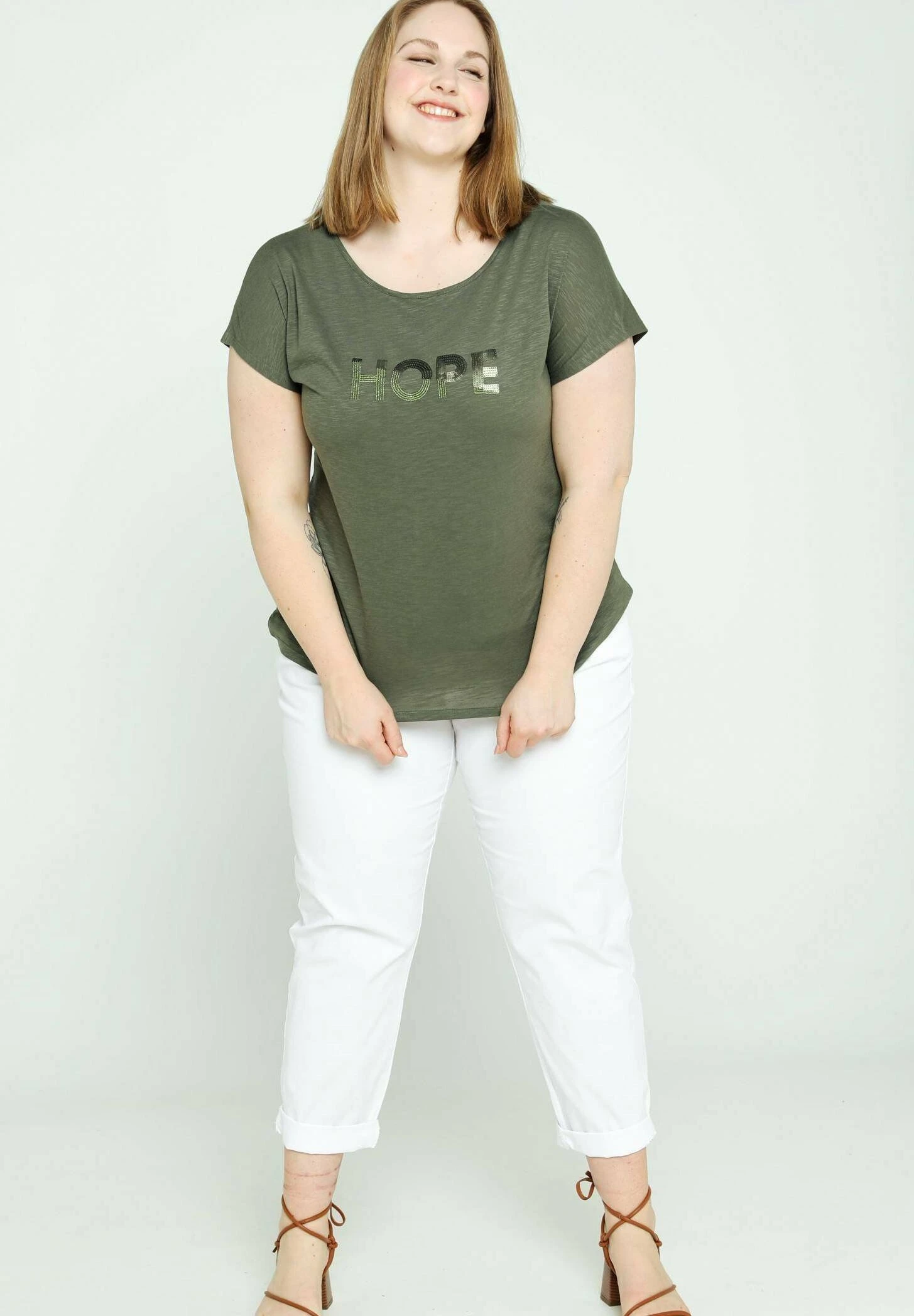 Hope - T-Shirt Imprimé - Khaki 4 Hope - T-Shirt Imprimé - Khaki – Image 2