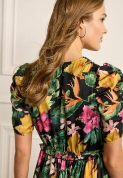 Next Ruched Sleeve Midi - Robe De Jour - Floral -Stradivarius Soldes 66362f7929d14a0f88a69b7ba8b72a74