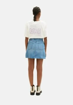 TOM TAILOR Denim Jupe Trapèze - Light Stone Bright Blue Denim -Stradivarius Soldes 66ce5bbb3cde458593b983f896123f56