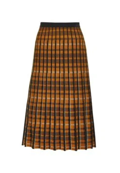 GOLDNER Jupe Trapèze - Amber / Black / Patterned -Stradivarius Soldes 68ce1870e17b42e983c51ebd75a2d02e