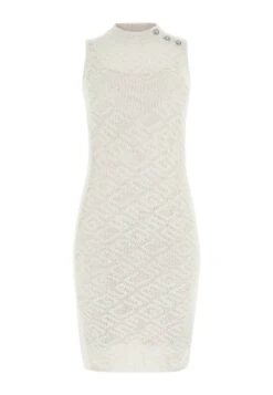 Guess Mit Allover Logo - Robe Fourreau - Weiß -Stradivarius Soldes 6f3e53eec0b542ca986a4873aba8b16e