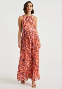 WE FASHION Met Dessin - Robe Longue - Pink