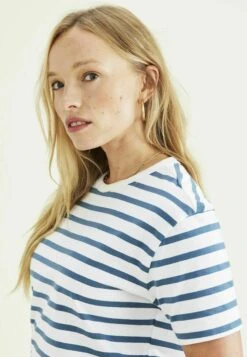 Dockers Regular Fit Crew - T-Shirt Basique - Greenwood Oceanview Stripe Blue -Stradivarius Soldes 71b5fd3b772742a780f0628cd4511859