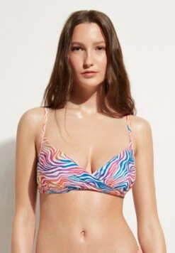 Calzedonia Malaga Soft Padded - Haut De Bikini - Rainbow Zebra