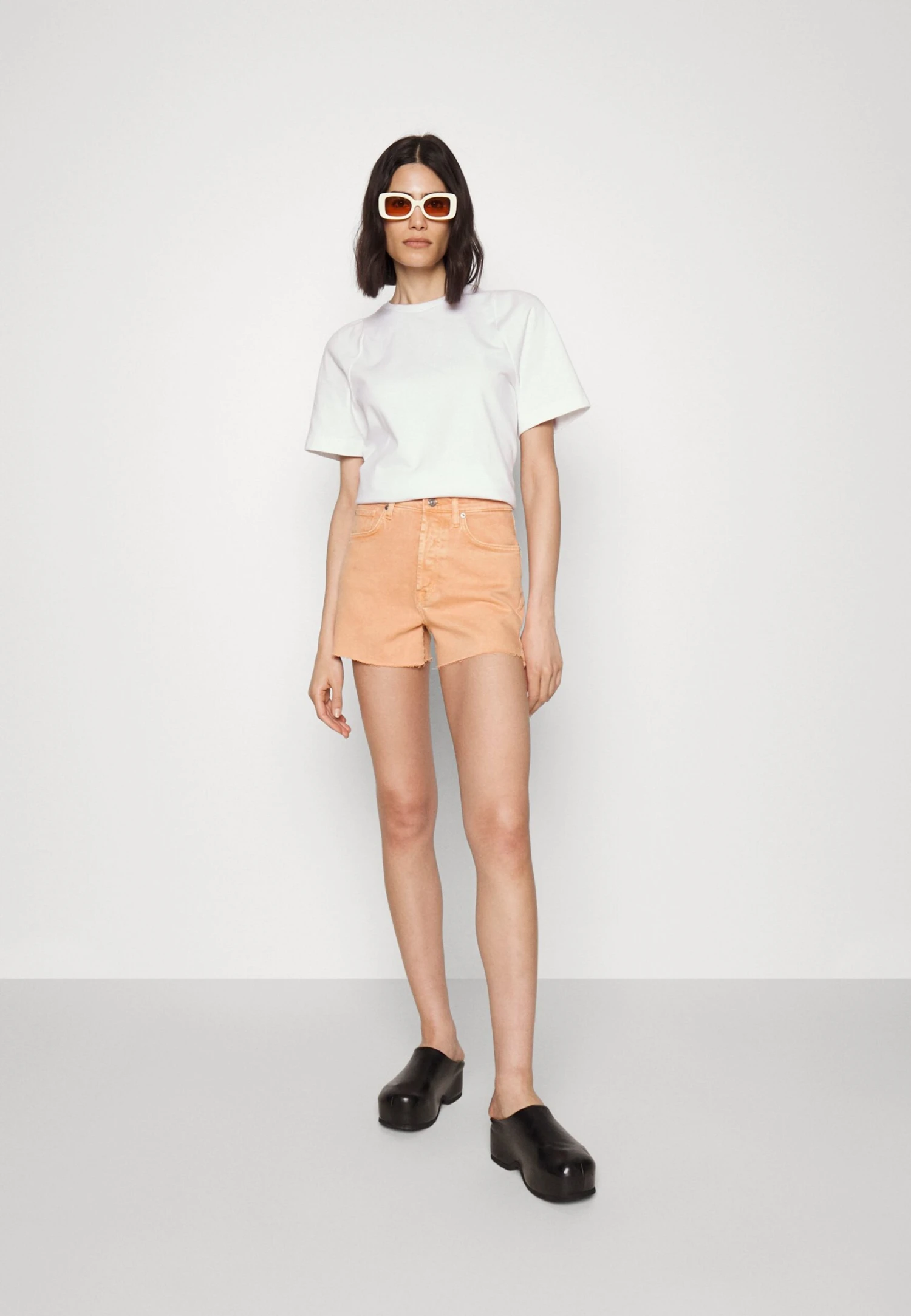 7 For All Mankind Easy Ruby Colman - Short En Jean - Orange 4 7 For All Mankind Easy Ruby Colman - Short En Jean - Orange – Image 2