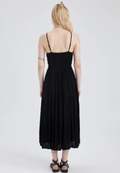 DeFacto Tiered - Robe Longue - Black -Stradivarius Soldes 741fec6d53f9425ca5d4a601e23b87a0
