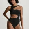 Calvin Klein Swimwear Cut Out Texture - Maillot De Bain - Pvh Black