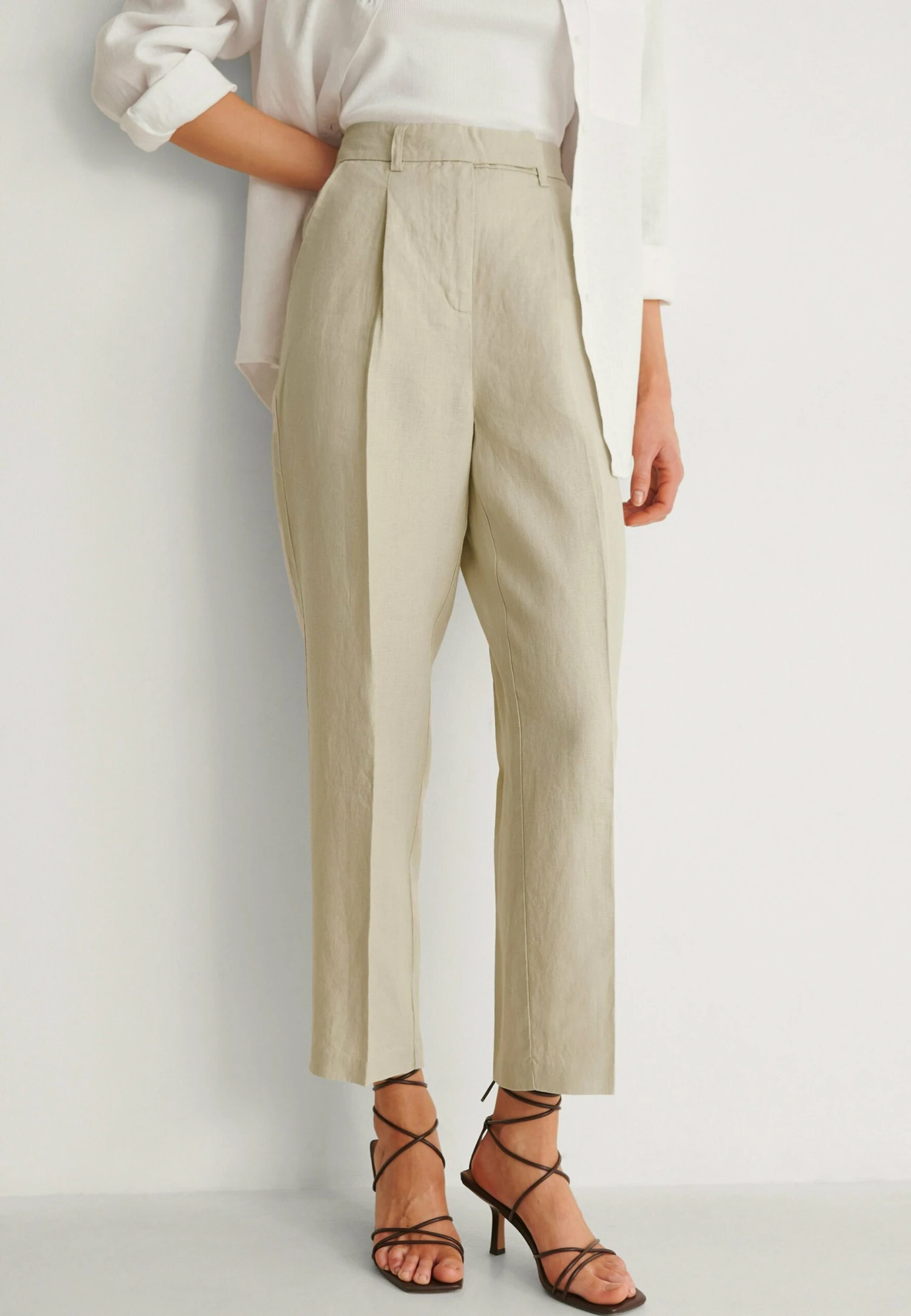 NA-KD Pantalon Classique - Beige 3 NA-KD Pantalon Classique - Beige