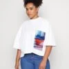 Motion Floral Tee - T-Shirt Imprimé - Bright White 1 Motion Floral Tee - T-Shirt Imprimé - Bright White -Stradivarius Soldes 7aac46f0166d4d029eb9b90193a285bb
