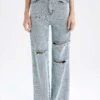 DeFacto Jean Flare - Blue 1 DeFacto Jean Flare - Blue -Stradivarius Soldes 7b783cd135d64f769f737d60b1d53190