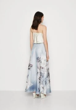 SWING Jupe Longue - Rainy Blue/Multi -Stradivarius Soldes 7c88fb9d51194e09b923dd03ea64396f