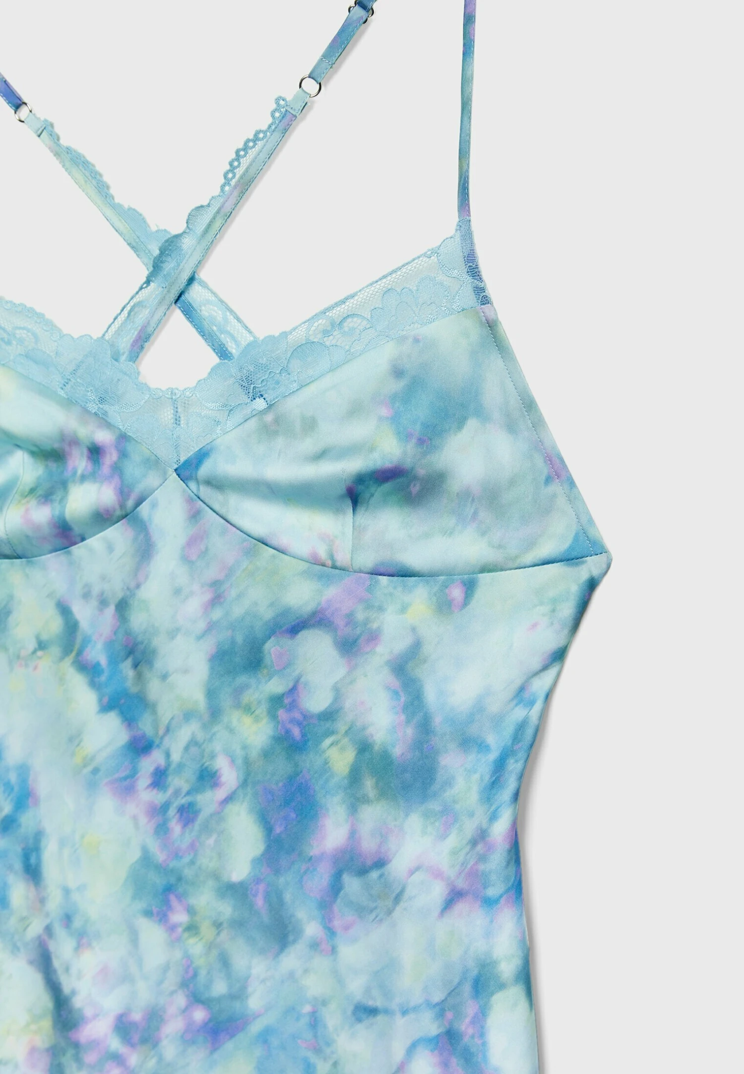 Stradivarius Robe Longue - Blue 9 Stradivarius Robe Longue - Blue – Image 7