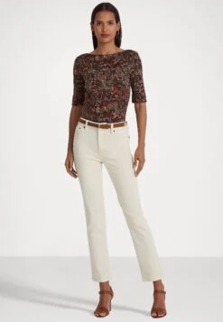 Judy Mid Sleeve - T-Shirt Imprimé - Burgundy Multi -Stradivarius Soldes 7fa4e6cdd7c44b7f98c586d187607121