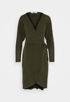 Wal G Zarah Wrap Mini - Robe En Jersey - Olive Green -Stradivarius Soldes 80d6d4ea7d96428dad7b7a5890b13009