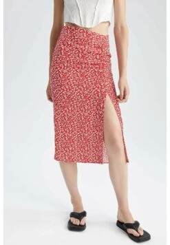 DeFacto Regular Fit - Jupe Trapèze - Red