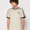 Adidas Originals 3 Stripes Tee Unisex - T-Shirt Imprimé - Beige -Stradivarius Soldes 8272d1ed76f7476587788d26088c94fa