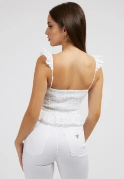 Guess Sl Arielle Floral Eyelet - Blouse - Wit -Stradivarius Soldes 8285a0ff6fca4f3d90f310988e9c80b8