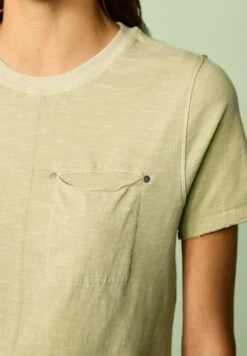 Next Short Sleeve Crew Neck Pocket Standard - T-Shirt Basique - Khaki Green -Stradivarius Soldes 830cec3a6522476a884ae53312c9ff54