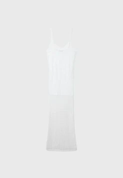 Stradivarius Strappy - Robe Longue - White -Stradivarius Soldes 84b58cb8501d4719b7f034343f771993