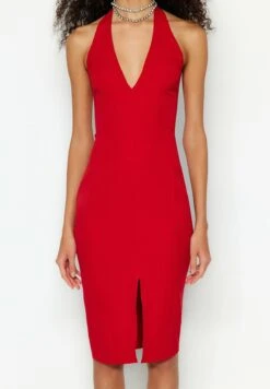 Trendyol Robe Fourreau - Red -Stradivarius Soldes 8615348a807244379174b5aa8bb08a2f