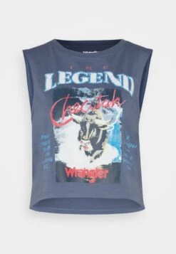 Wrangler Sleeveless - Débardeur - Vintage Indigo -Stradivarius Soldes 87e5247d95fe47bcb27c8243fced0b02