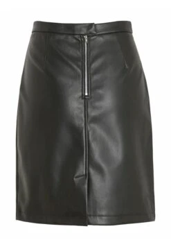 Vila Beschichteter - Minijupe - Black -Stradivarius Soldes 8889e8ee403d43989d478b556d85a631