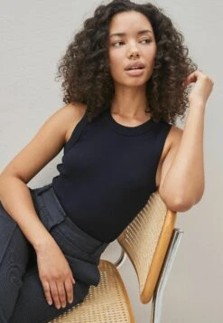 Next Racer Tank Standard - Débardeur - Navy -Stradivarius Soldes 88bdb96c295b4d6c80a64bdd00764d77