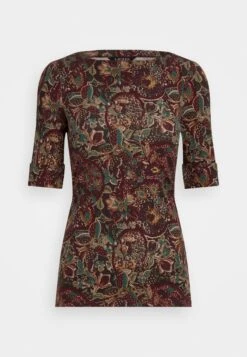 Judy Mid Sleeve - T-Shirt Imprimé - Burgundy Multi -Stradivarius Soldes 89a0a115198049c09bb1b53e8f6cf247